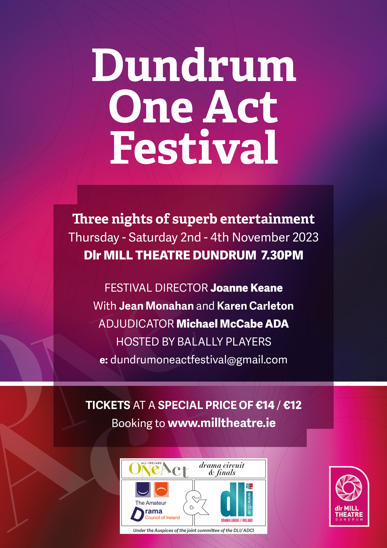 DUNDRUM ONE ACT FESTIVAL